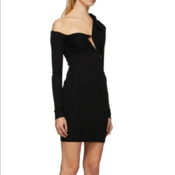 BEN TAVERNITI Black Triangle Turtleneck Dress - Picture 6 of 9